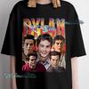 Maglietta dylan o'brien, Maglietta con Stampa Grafica Testo Testurizzato Stile Vintage, maglietta o brien