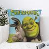Funda de Almohada de Monstruo de Dibujos Animados Shreks Funda de Cojín de Poliéster Impresa Funda para Cojín Decorativo Funda para Almohada de Lanzar Hogar Cremallera 40X40cm
