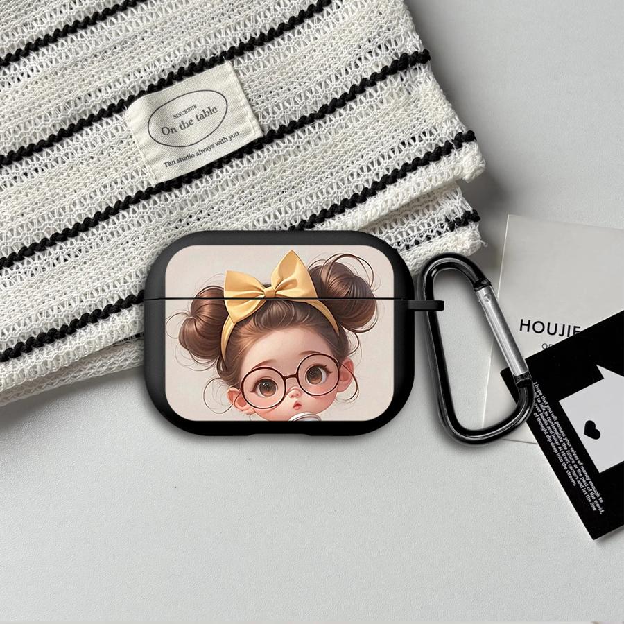 Bun Hairstyle Girl Case For Airpods Pro 3 Pro2 2 Pro3 4 1 Earphone Cases Cover