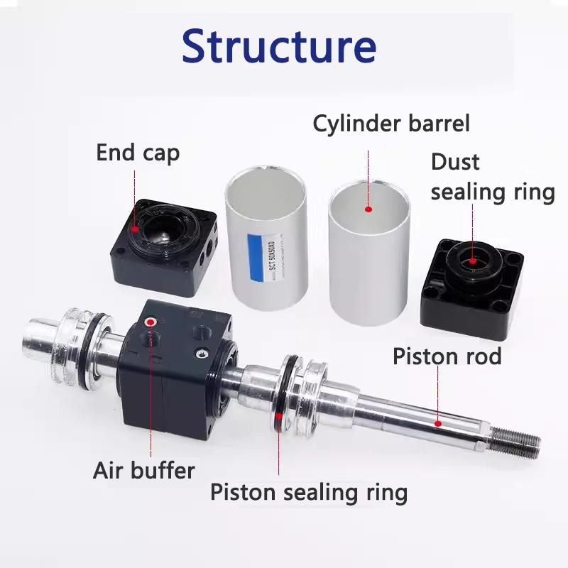 SCT Multiplier Pneumatic Cylinder SCT 50/63/80/100/125 Standard Adjustable Stroke Multi Position High Thrust
