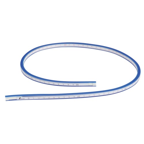 Shinwa Sokutei Flexible Curve Ruler with Graduations, 80cm, 74853