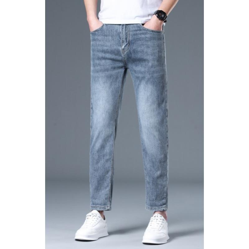 

New Trousers Slim Jeans Men s Stretchy Slim Feet Casual Pants 28