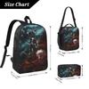 3Pcs Wuthering Waves Game merch Backpack Set for Boy Girl Pencil Boxes Bookbag Sets with Lunch Box For School Students Daypack