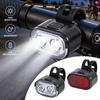 Bicycle Light Bike Headlight Taillight USB Rechargeable LED Front Rear Light Night Riding Safety Cycling Accessories 7