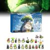 Enchanting Totoro Figurine Collection Featuring 24 Blind Box Sets With Unique Designs