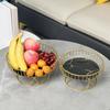 Metal Wire Fruit-Basket Fruit Bowl Modern Fruit-Basket for Vegetable-Snack-Countertop Metal Fruit Tray Table-Centerpiece