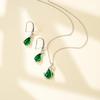 Emerald Earrings Drop May Birthstone Metal Hypoallergenic 925 Silver Hook Earrings Swaying Day Gift for Women FH.bird Women's Mother's