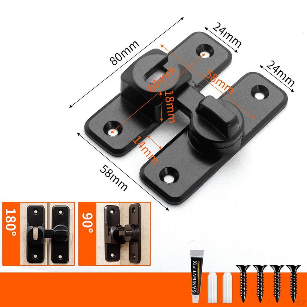 Barn Door Lock Latch Room Door, Hardware, Heavy Duty Bolt Locks for Home Security Office