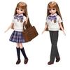 TAKARA TOMY Licca-chan Dress LW-08 Licca-chan School Uniform Outfit Set, Dress-up, Pretend Play, Toy