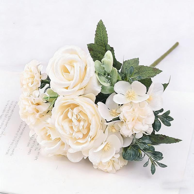 32cm Artificial Rose Ball Daisy Silk Flower Home Decor Wedding Decoration Festival Atmosphere Ornament Vase Decor Peony Bouquet
