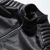 Giacca da uomo casual Gram Giacca da uomo slim fit da motociclista Giacca da uomo in pelle PU Giacca in pelle Giacca coreana da uomo