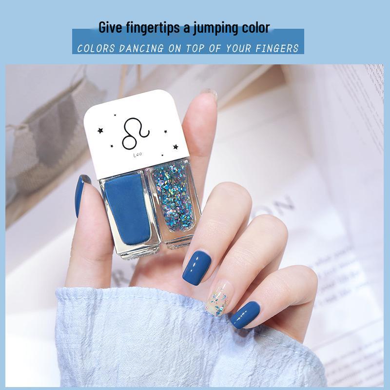 Twelve Constellations Twin Nail Polish - Quick-Dry, Long-Lasting, Peelable