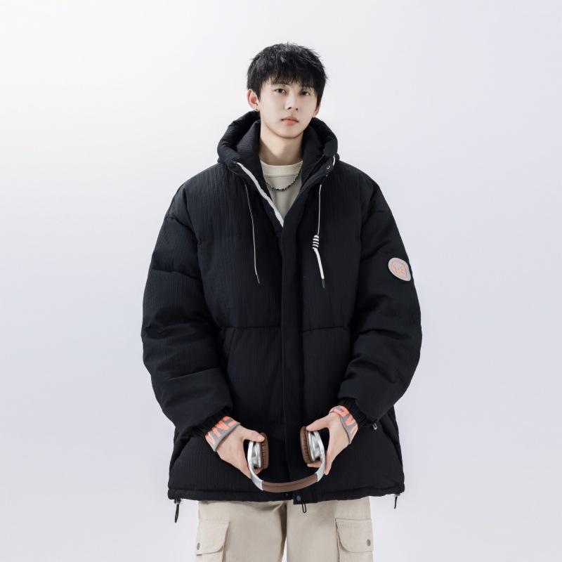 Fashionable Winter New Thickened Hooded Down Jacket Men's Youth White Duck Down Casual Jacket