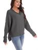 2025 Autumn Winter Loose V-neck Sweater - Women's Fashion Casual Clothing