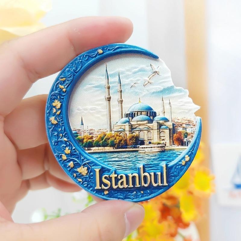 Turkey Fridge Stickers Cappadocia Souvenirs Istanbul Hot-air Balloon Fridge Magnets Home Decoration Wedding Gifts