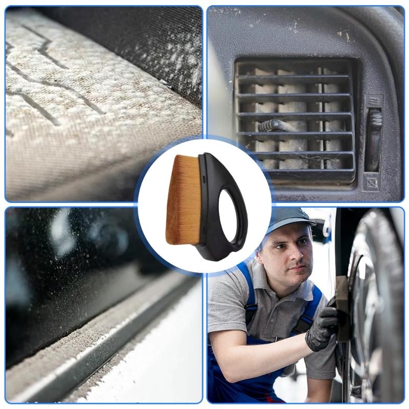 Smooth Application Car Tyre Wheel Dressing Applicator With Handle Cleaning Brushes Suitable For Auto Detail Enthusiasts