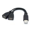 USB Dual Splitter Adapter Cable USB 1 To 2 Car Splitter Power Extension Cable USB Splitter Cable Converter For Laptops Computer