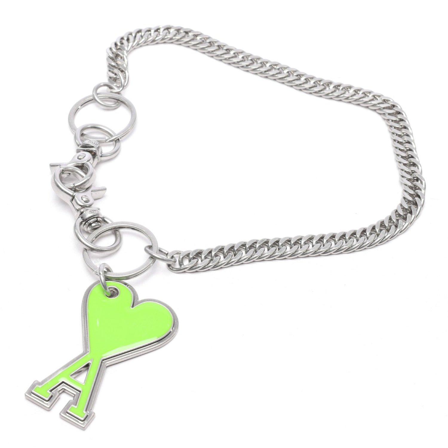 [AMI] Men s Heart Logo Chain Keyring UKR903_363_300_22F