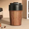 Good-Insulated Wood Grain Coffee Tumbler 350Ml For Travel - With Coated Interior, Suitable For All Beverages Hot Or Cold