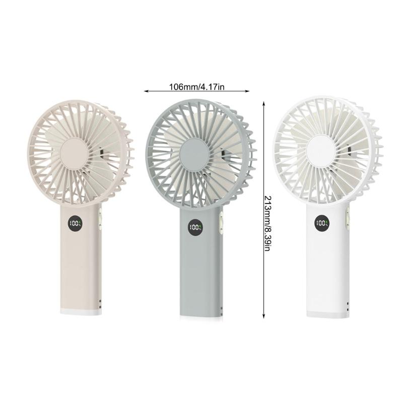 Rechargeable Fan Digital Fan USB Fan Camping Fan Powerful Fan USB Small Fan Suitable for Work School Bedroom Use