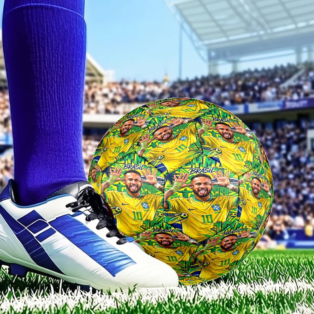 Lucky Football Neymar Journey Size 5 Soccer Balls, Anti-Slip, Protective Football, Outdoor Sport, Practice Games, Birthdays Gift Suitable for fan