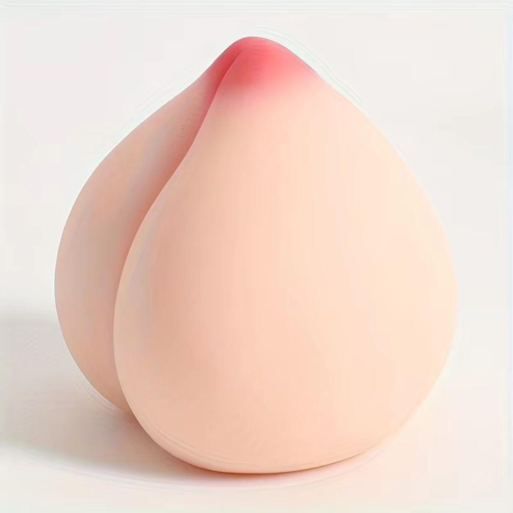 TPE Material Anti Stress Ball Peach Shaped Stress Reliever Slow Rebound Toy  Finger Massage