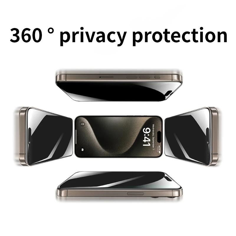Privacy / Anti Blue Light Privacy / Matte Privacy Tempered Glass Screen Protector Film For iPhone 16 Plus 15 14 13 12 mini 11 Pro Max XS Max XR X