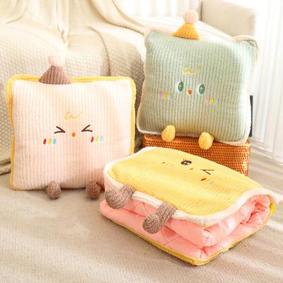 40cm Children's Toy Stuffed Animal Hat Doll Series Pillow Cute Expression Sleeping Pillow with Blanket Soft Plush Birthday Gifts