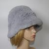 Winter Women Outdoor Knitted Real Rex Rabbit Fur Hat Natural Warm Fur Bucket Hats Girls Fashion Fluffy Real Rex Rabbit Fur Caps