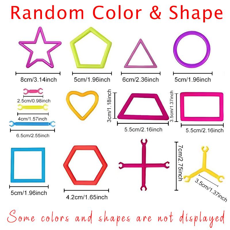 120-240PCS/Set Random Muti-color Assemble Building Rod DIY Design As You Want Creative Construction Game Party Gift Keepsake ZYF