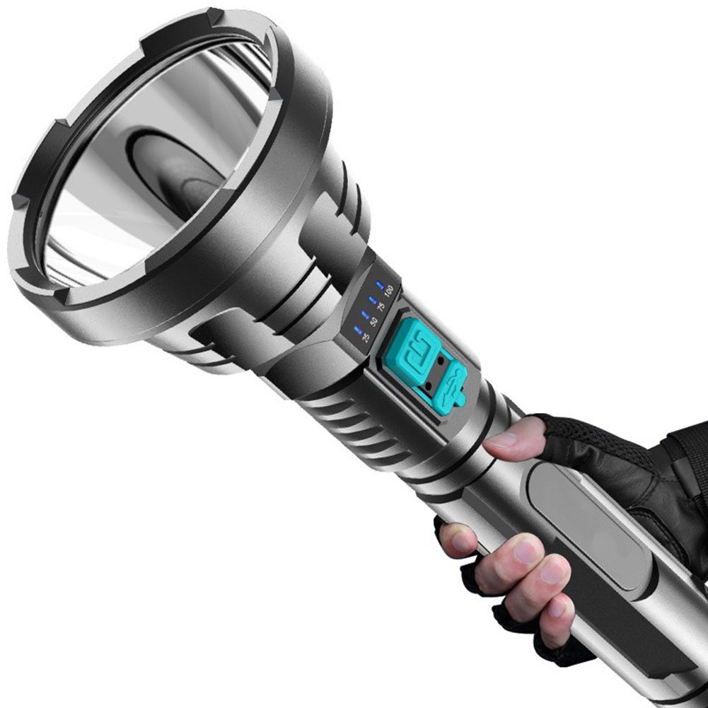 USB Rechargeable High-Powered LED Flashlight for Home and Outdoor Use