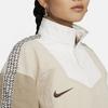 Nike Sportswear Color-Block Pullover Stand Collar Jacket Women Jacket Sand White FB8373-126