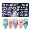Letters Nail Stamping Plates Flower Pattern Nail Art Stamp Stencil Nail Art Tools Painting Nail