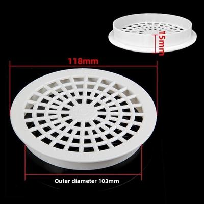 Useful Plastic Roof Floor Drain Round Anti-blocking Balcony Drainage Cover Gutter Leaf Trap Drainage Plumbing Fitting