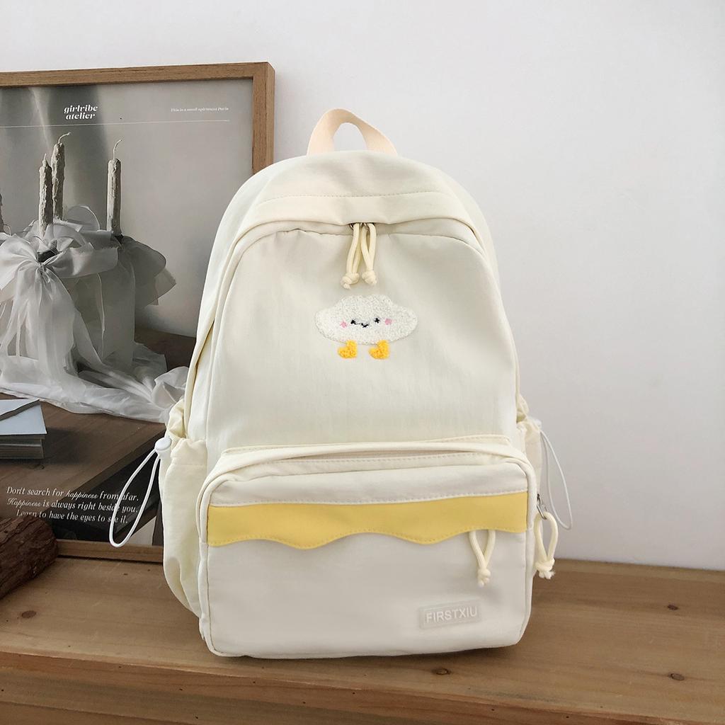 Schoolbag cute ins cartoon soft cute schoolbag female light student versatile class backpack cute college style backpack