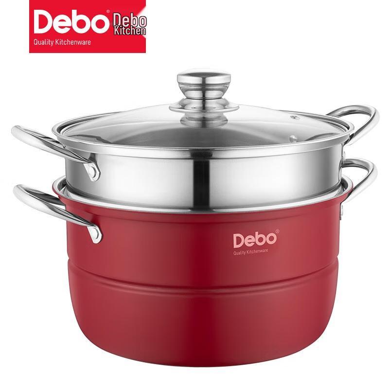 Debo 28cm Double-Layer Stainless Steel Steamer Pot