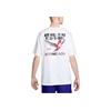 Nike Logo Print Round Neck Short Sleeve T-Shirt Men tops White FV3715-100
