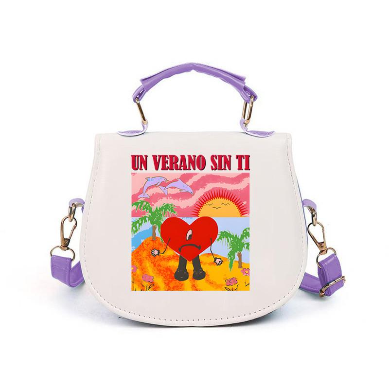 Kids Girls Straykids Felix Printed Student Lightweight Crossbody Bag Casual PU Shoulder Bags