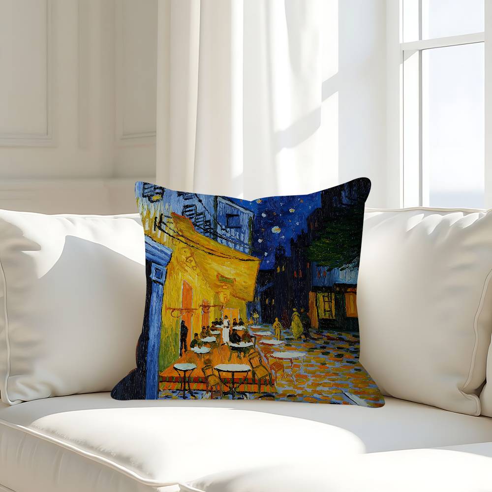 Van Gogh Famous Painting Cushion Cover Car Throw Pillow Case For Sofa Car Christmas Gift 40x40cm 45x45cm