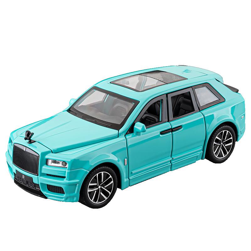 1/32 Scale Rolls Cullinan SUV Alloy Luxy Car Model Diecast Metal Toy Vehicles Car Model Sound and Light Simulation Children Gift