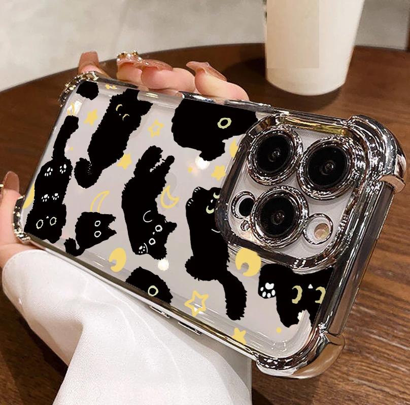 Hülle für VIVO V70 FE Y05 V60 Lite V50 V40 Y19S Y29 Y04 Y77E Y31 Y36 5G V30 Cartoon Niedliche Katzenkralle Hülle Silikon
