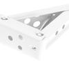 2pcs White Shelf Bracket Cold Rolled Steel Folding Hinge Durable Desk Hinge  Home