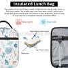 Blau Weiß Ozean Koralle Isolierte Brotdose Wiederverwendbare Thermische Lunchtasche Mahlzeit Tragbarer Behälter Tragetasche für Damen Arbeit Picknick Reise
