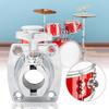 Zinc Alloy Drum Kit Holder Base Plate Cymbal Holder Clamp Percussion Instrument PartsSilver