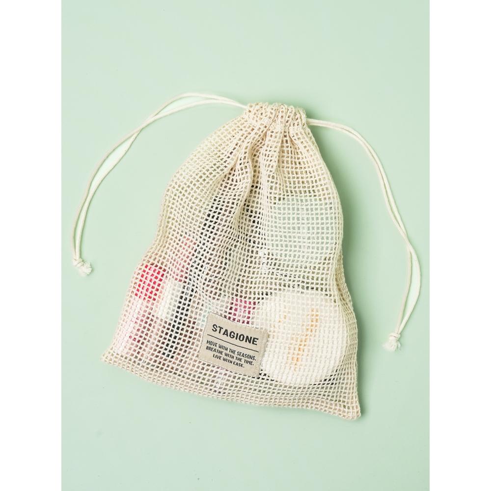 Daiso Mesh Tightening Pouch Medium