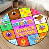 Hey Duggee Custom Name Round Area Rug,Carpet Rug for Living Room Bedroom Sofa Playroom Decor,Non-slip Floor Mat