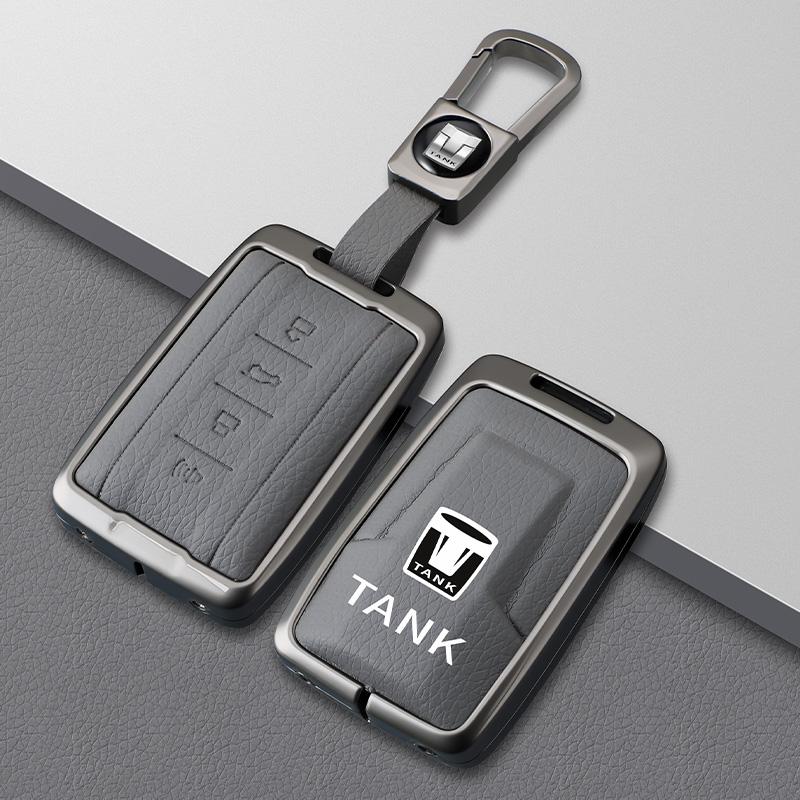 Car Remote Key Cover Case Holder Protector Bag For Great Wall Gwm Wey Tank 300 500 Tank300 Tank500 Metal Shell Accessories