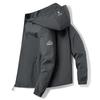 Kapuzenjacke Herren Windbreaker Mäntel Lässige Cargojacke Übergröße