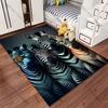 Colorful zebras wearing quirky glasses carpet Yoga living room room decor children's crawling mat doormat area rug