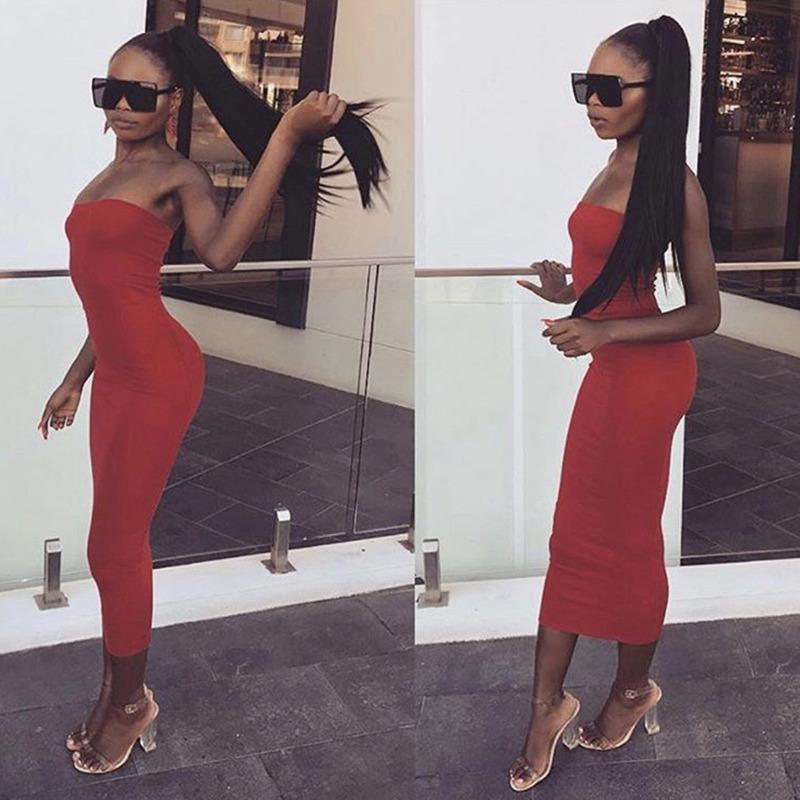 JPNTKY Women's Fashion Summer Spring Solid Color Print Sleeveless Casual Dresses